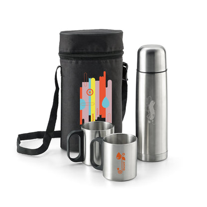 ANKARA THERMOS BOTTLE AND MUG SET